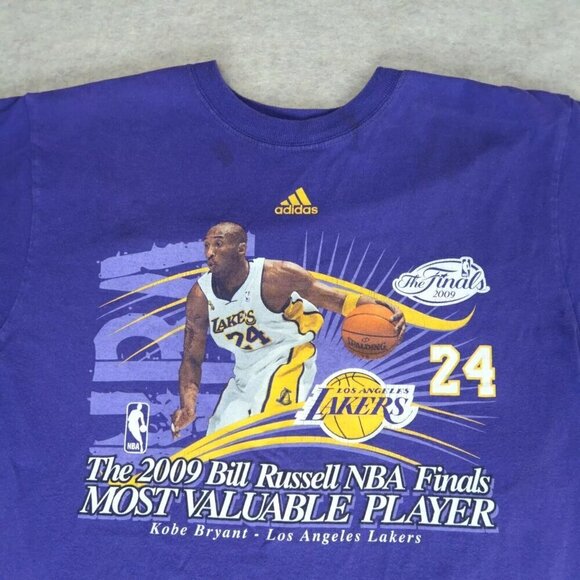 Vintage LA Lakers Shirt 2009 NBA Kobe Bryant MVP Finals Champions Men's Medium - Picture 2 of 8